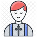 Priest Christian Man Icon