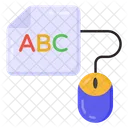 초등수업 ABC 학습 기초교육 아이콘