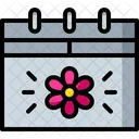 Primavera Fecha Calendario Icono