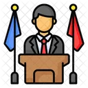 Prime Minister Politics Icon