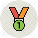 Primeiro Posicao Medalha Ícone