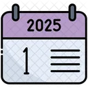 Primeiro Calendario Tempo Ícone