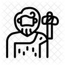 Primitive Ancient Caveman Icon