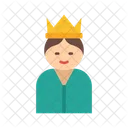 Princesa Menina Rainha Ícone