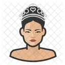 Princess Woman Tiara Icon