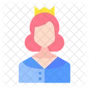 Girl Queen Crown Icon
