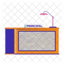 School Principal Desk Icon