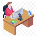 Office Room Principal Office Workspace Icon