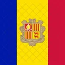 Principality Of Andorra Flag Country Icon
