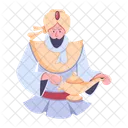 Principe Arabe Principe Oriental Personagem De Fantasia Ícone