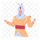 Principe Arabe Principe Oriental Personagem De Fantasia Ícone