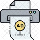 Printanzeigen Druck Werbung Icon