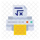 Print Math Sheet Note Document Icon