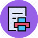 Print Page Document Page Icon