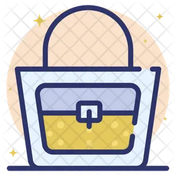 Printed Handbag  Icon