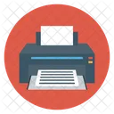 Dimensional Printer Printing Icon