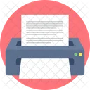 Printer Printing Paper Paper Icon
