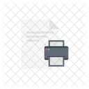 Printer File Document Icon