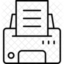 Printer Fax Paper Icon