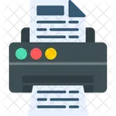 Printer Fax Paper Icône
