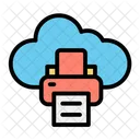 Printer Cloud Computing Cloud Data Icon