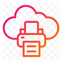 Printer Cloud Computing Cloud Data Icon