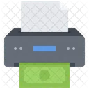 Printer Paper Bank Icon