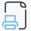 Printed File Document Icon