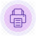 Printer Line Icon Icon