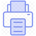 Printer Duotone Line Icon Icon