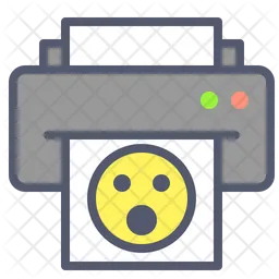 Printer smile  Icon