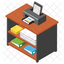 Printer Table  Icon