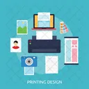 Printing Design Computer Icon