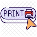Printing button  Icon