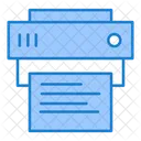 인쇄 문서 프린터 기계 교육 아이콘