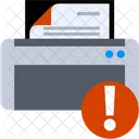 Printing Error Warning Printer Machine Icon