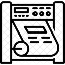 印刷所、印刷機、印刷所 アイコン