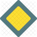 Priority road sign  Icon