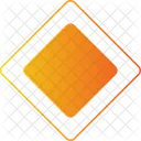 Priority road sign  Icon