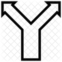 Decision Intersection Partage Icône