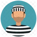 Prisionero Hombre Avatar Icono