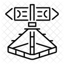 Prism Pole Measuring Precision Icon