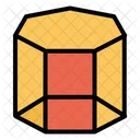 Geometria Hexagonal Prisma Icono