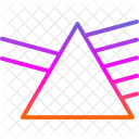 Prisma Hexagonal D Formato D Geometrico Ícone