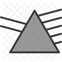 Prisma Hexagonal D Formato D Geometrico Ícone