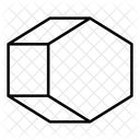 3 D Prisma Hexagonal Forma Ícone