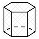 3 D Prisma Hexagonal Forma Ícone