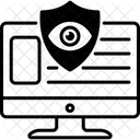 Privacidad Seguridad Y Cifrado En Linea Icono