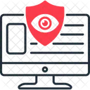 Privacidad Seguridad Y Cifrado En Linea Icono