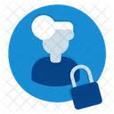 Privacy Man Lock Icon